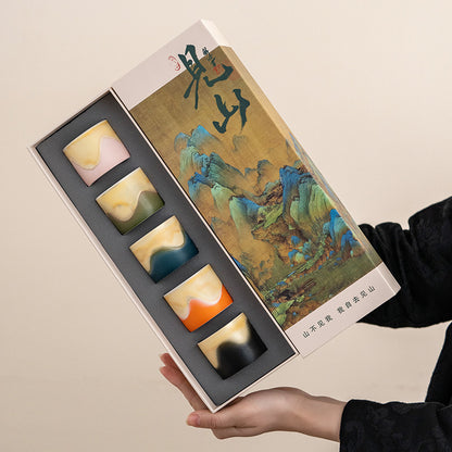 Gohobi Colourful Mountain Tea Cup Set 001