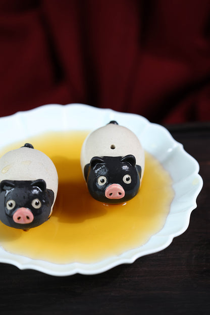 Roaring Gongtang purple sand tea pet pig ornament boutique can raise Jingtang pig personalized tea play tea table tea table tea set accessories