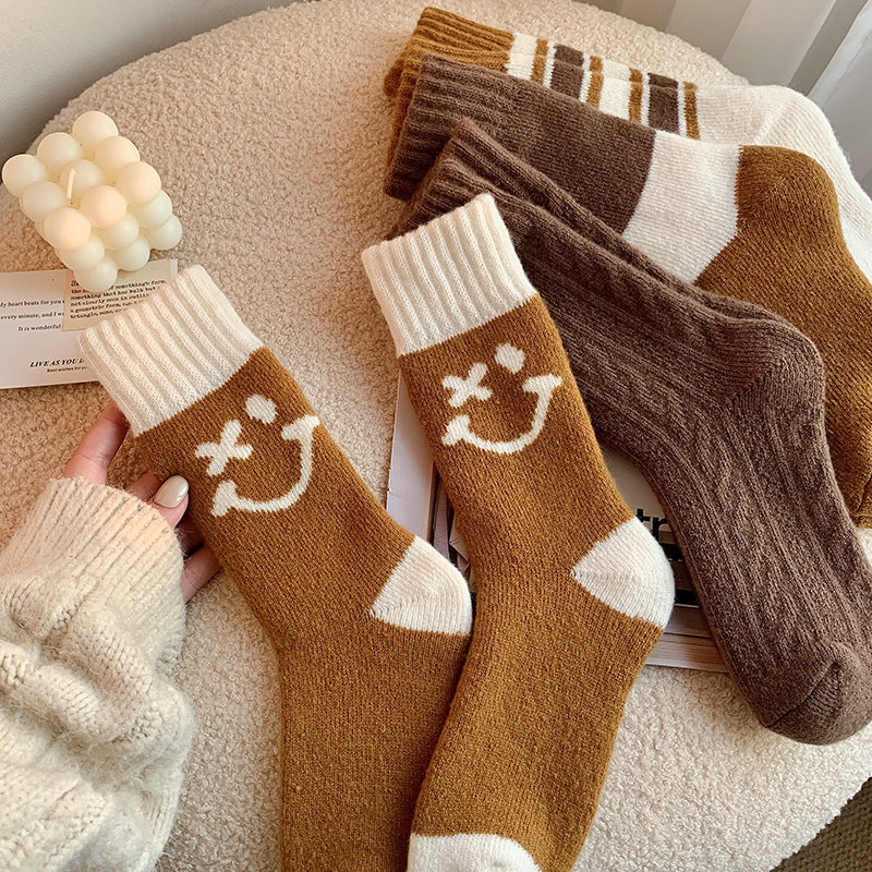 Gohobi Brown Autumn Socks