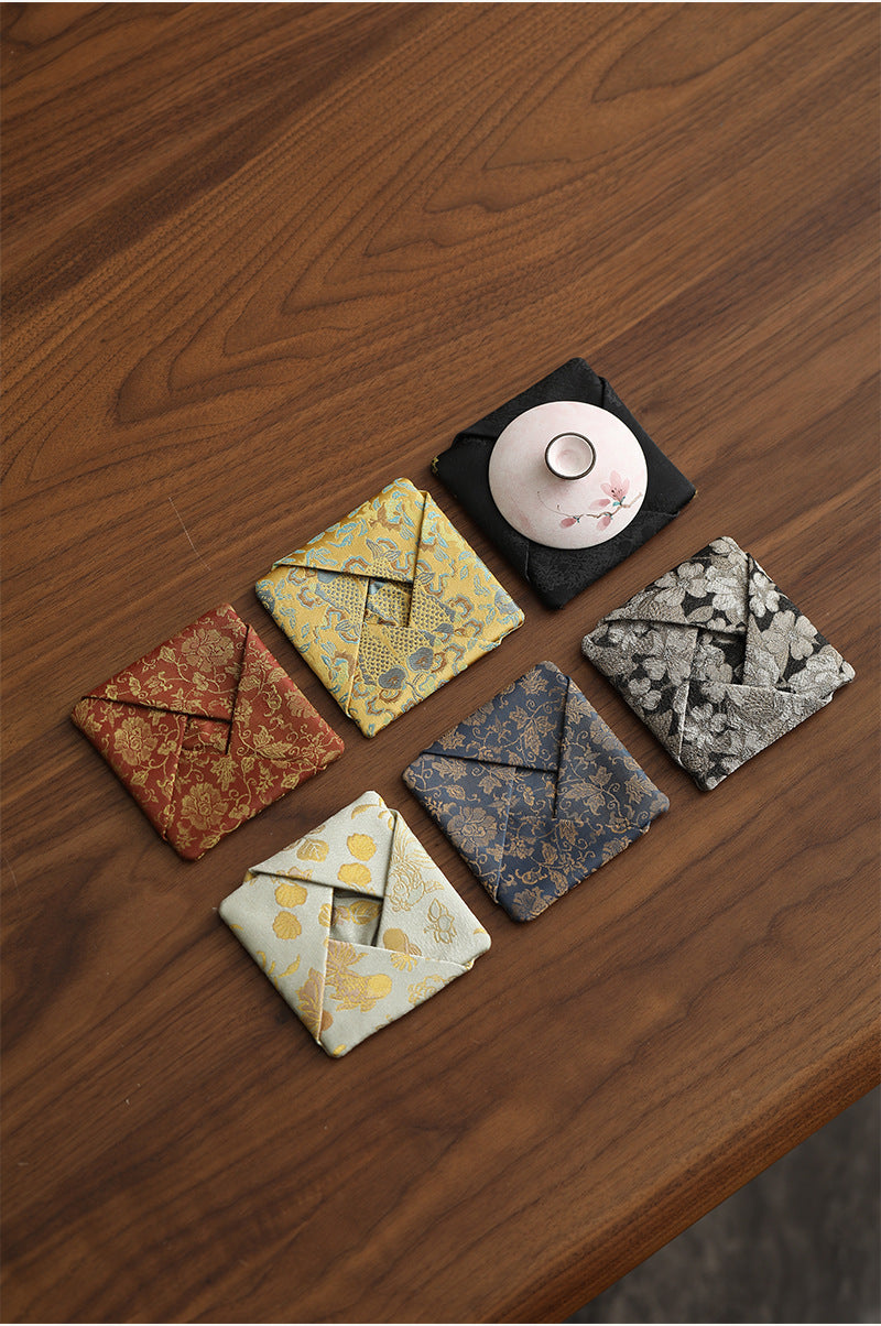 Gohobi Gaiwan Lid Brocade Fabric Cover