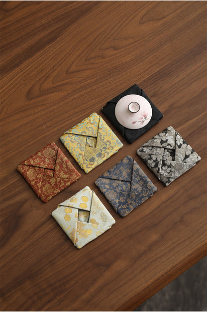 Gohobi Gaiwan Lid Brocade Fabric Cover