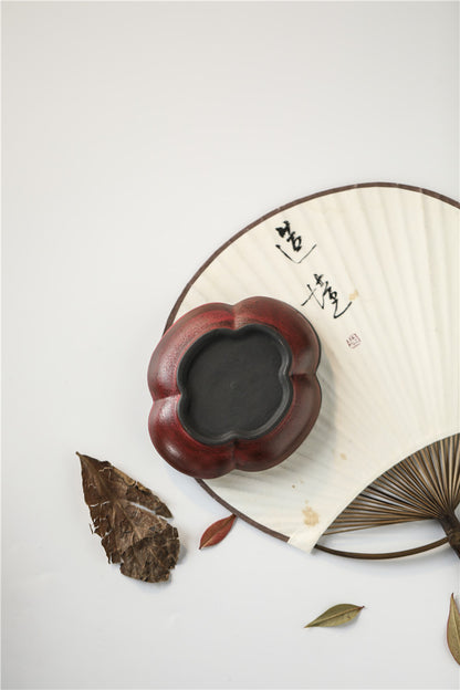 Gohobi Ceramic Red Brushing Coaster