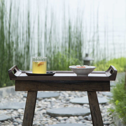 Gohobi Black Walnut Solid Wood Tea Tray