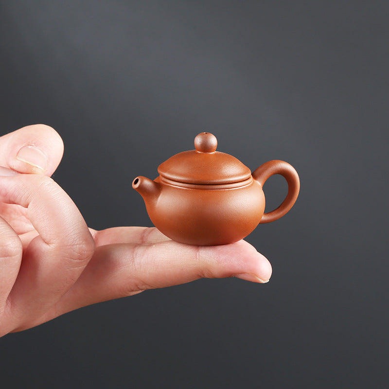 Gohobi Handmade Ceramic YiXing Clay Mini Teapot Ornament Tea pet