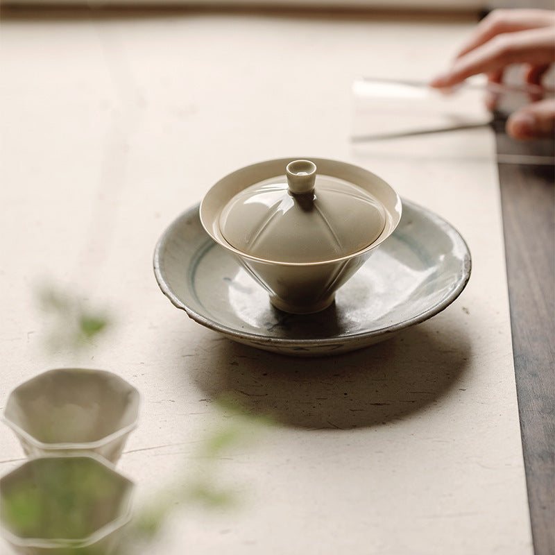 Gohobi Handmade Green and Beidge Gaiwan