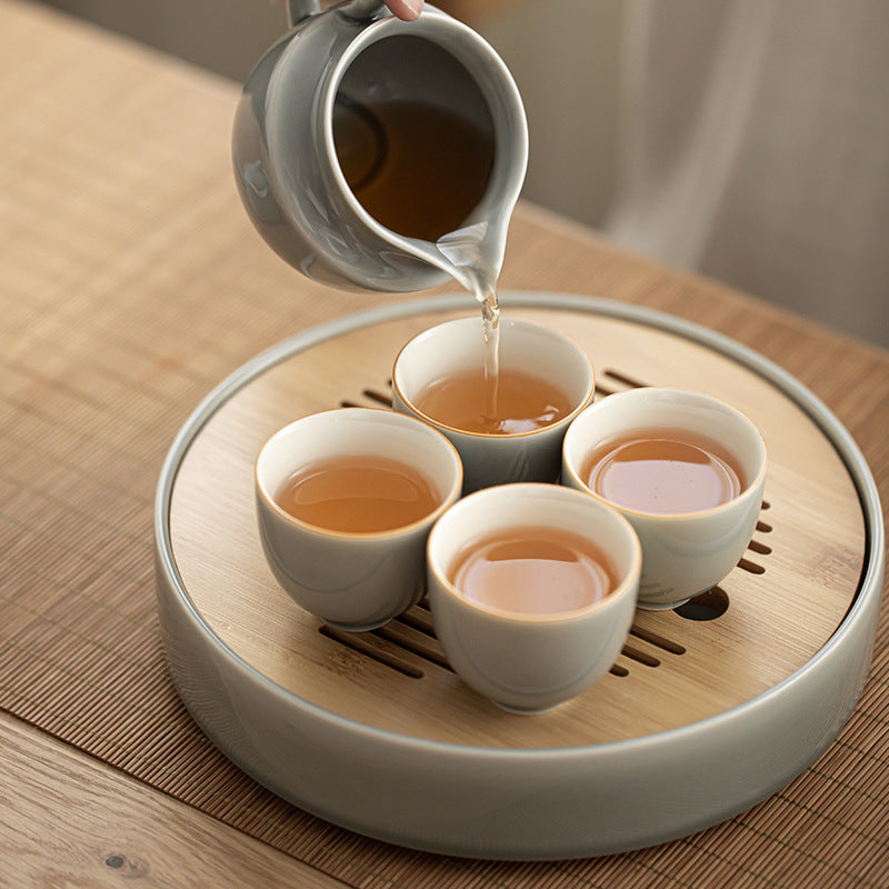 Gohobi Japanese Style Ice Grey and Green Tea Set 001