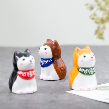 Gohobi Handmade Ceramic Shiba Inu Ornament