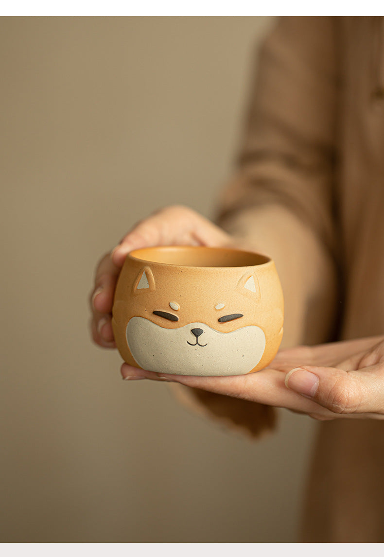 Gohobi Hand-painted Shiba Inu Master Tea Cup Coffee Mug