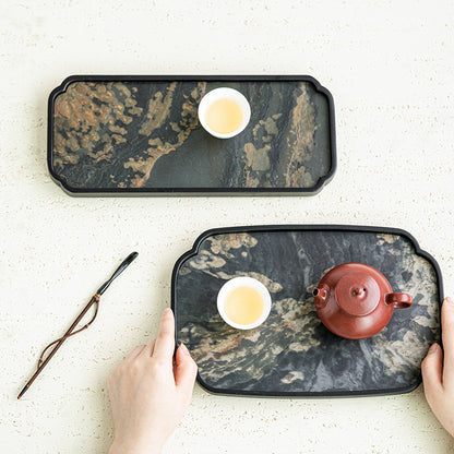 Gohobi Wabi-Sabi Stone Panel Tea Tray