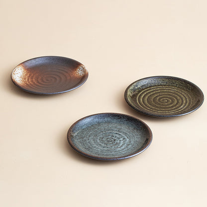 Gohobi Made in Japan Mino Ware Wabi-Sabi Plate – Ceramic Side Plate [Made in Japan]