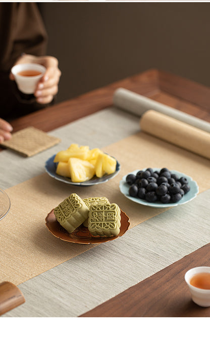 Gohobi Traditional Japanese Glazed Fruit Nuts Small Plate - Lotus 013