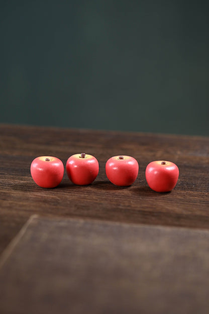 Gohobi Yixing Purple Clay Apple Tea Pet – Handmade Mini Fruit Ornament