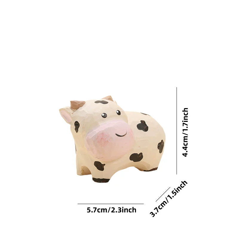 Gohobi Handcrafted Wooden Cow Ornamen