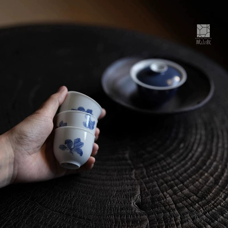 [賦山敘 x Gohobi] Blue and White "Cabbage" Small Tea Cup