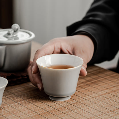 Gohobi Japanese Style Ice Grey Gaiwan Tea Set 003