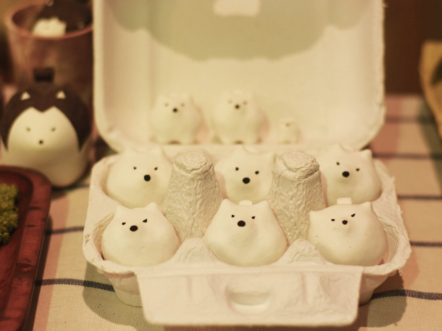 Gohobi x Little Diary Handmade Ceramic Samoyed Dog