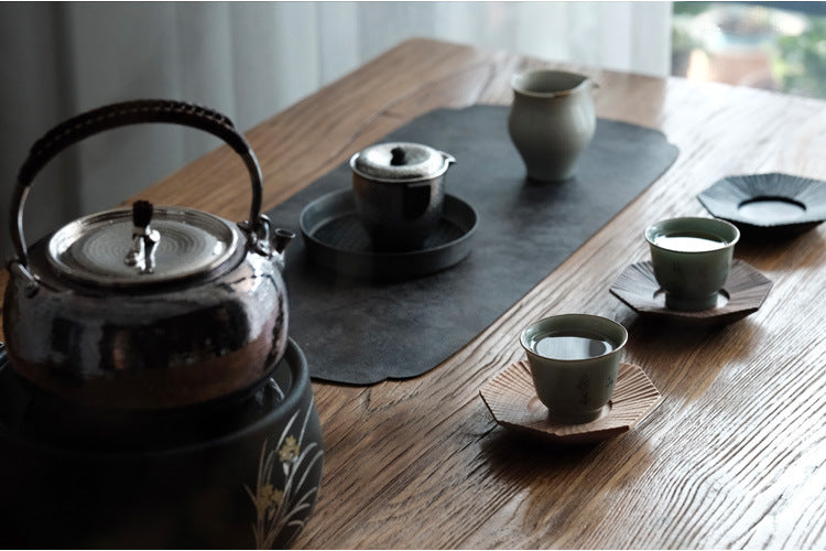 Gohobi Japanese-Style Octagonal Black Walnut Coaster