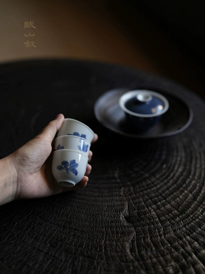 [賦山敘 x Gohobi] Blue and White "Cabbage" Small Tea Cup