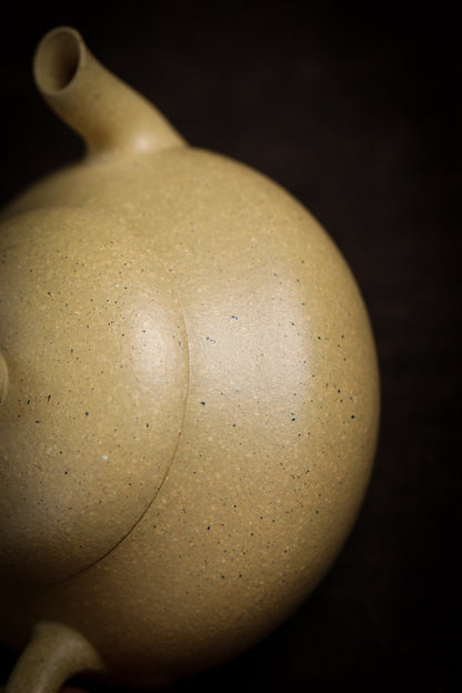 [Chingshui Tang 青水堂] Handmade Yixing Green Zisha Clay Junde Teapot – 110ml “Ben Lü” Clay Gongfu Teapot with Inner Push Hole, Thin-Walled Design for Chaozhou Brewing