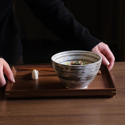 [Made in Japan] Gohobi Minoya Shino Glaze Hat Bowl