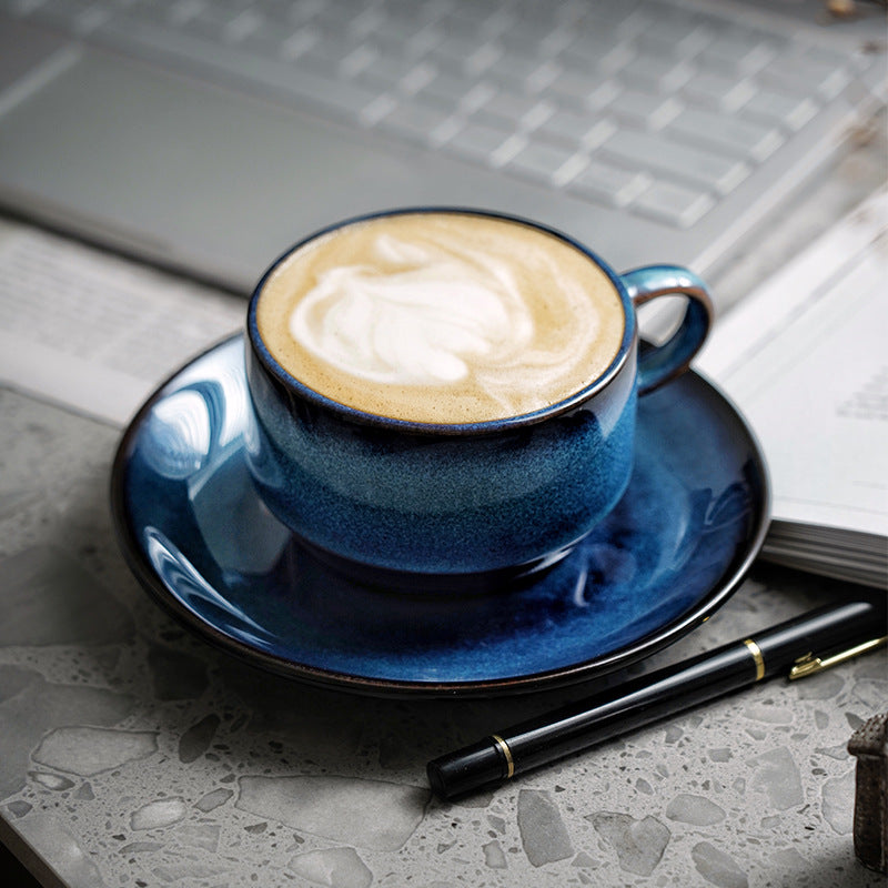 Gohobi Ceramic Coffee Cup and Saucer Set