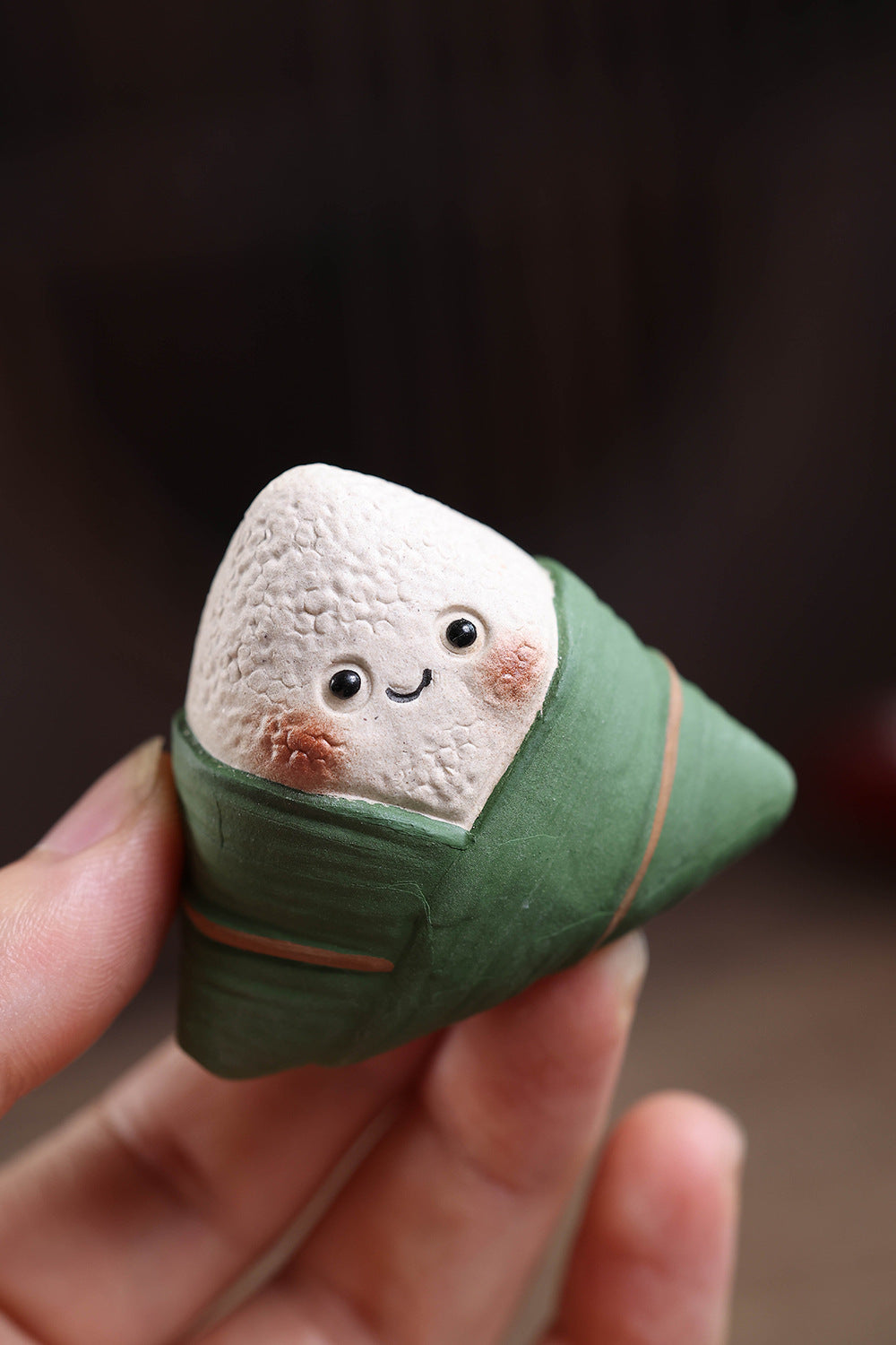 Gohobi Yixing Purple Clay Champion Zongzi Tea Pet – Dragon Boat Festival Ornament