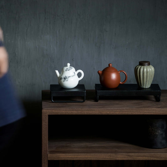 Gohobi Japanese-style Wabi-Sabi Black Square Iron Tray 006