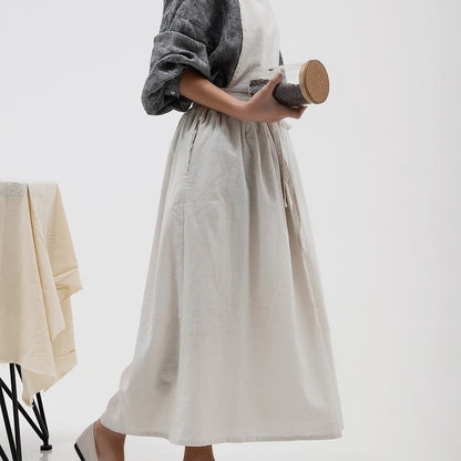 Gohobi Japanese-Korean Minimalist Cotton-Linen Apron