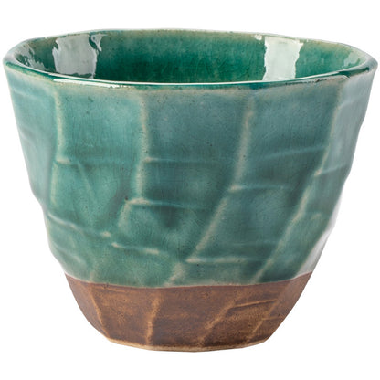 Gohobi Japanese Minoyaki Retro Coarse Pottery Teacup – Wabi Sabi Handmade Ceramic Master Cup | Made in Japan