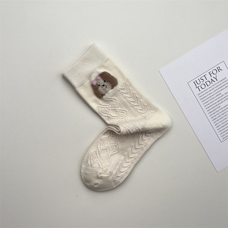 Gohobi Fuzzy Animals Cotton Socks