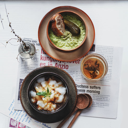 Gohobi Kiln-Change Ceramic Dessert & Soup Bowl