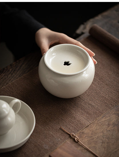 Gohobi Grass Ash Ceramic Jianshui Tea Wash Bowl