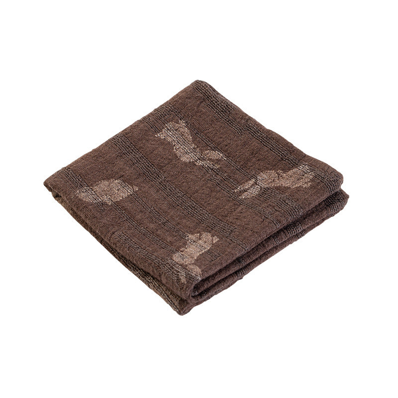 Torchon Gongfu en coton et lin teint à la main Gohobi