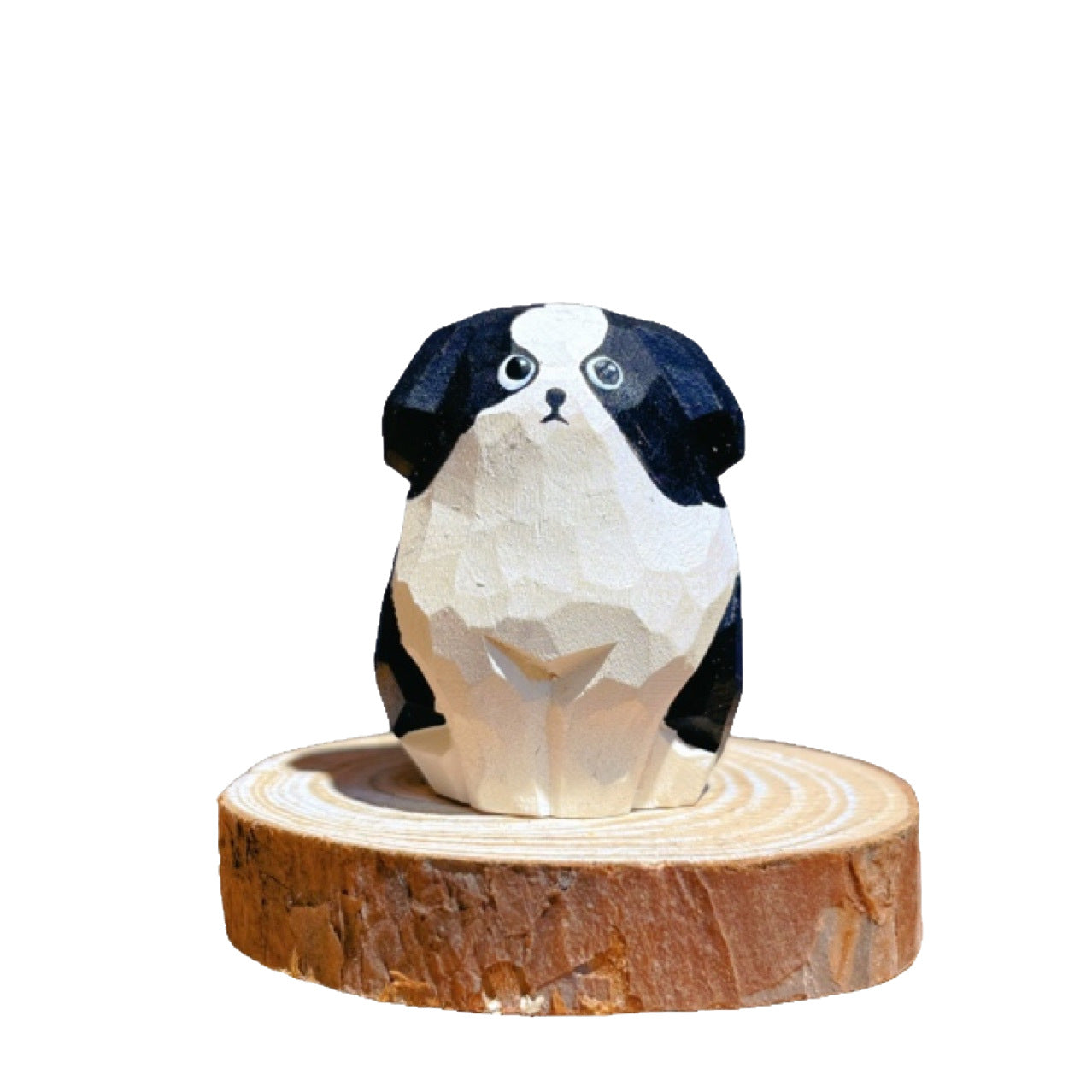 Gohobi Handcrafted Wooden Border Collie Dog Ornament