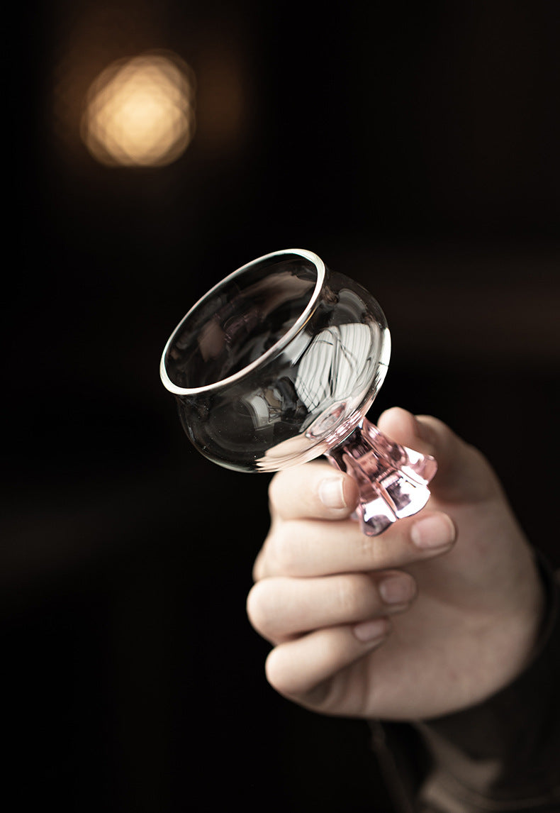 Gohobi High Borosilicate Glass Tall Footed Tea Cup – Transparent Heat-Resistant Master Cup for Gongfu Tea, Chinese Teaware for Home Use