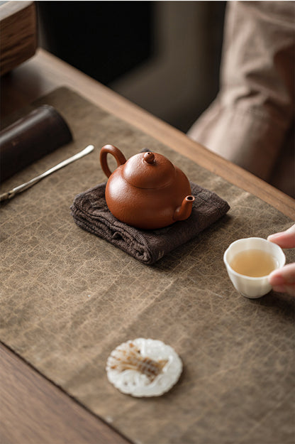 Torchon Gongfu en coton et lin teint à la main Gohobi