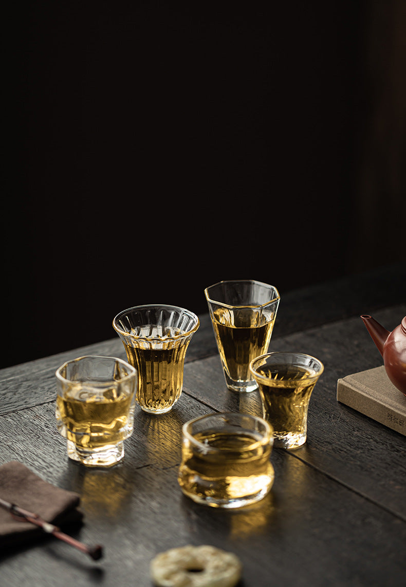 Gohobi High Borosilicate Glass Gongfu Tea Cup – Transparent Heat-Resistant Master Cup and Aroma Cup