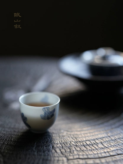 [賦山敘 x Gohobi] Blue and White "Cabbage" Small Tea Cup