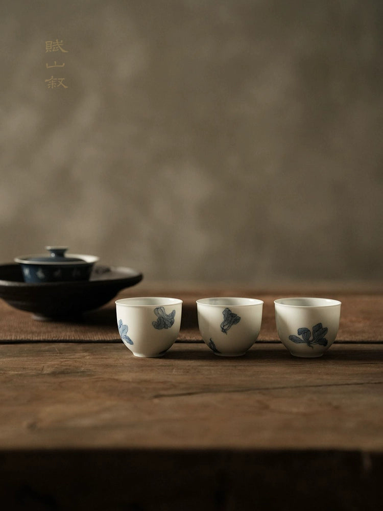 [賦山敘 x Gohobi] Blue and White "Cabbage" Small Tea Cup