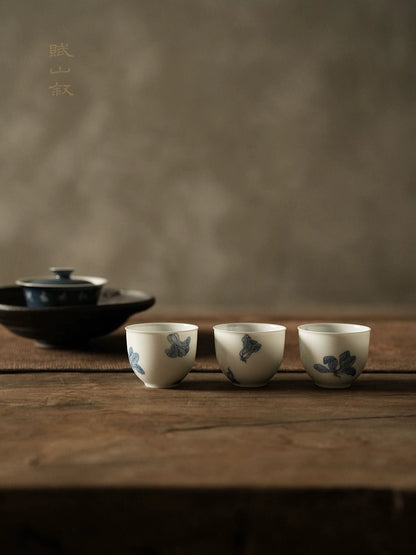 [賦山敘 x Gohobi] Blue and White "Cabbage" Small Tea Cup