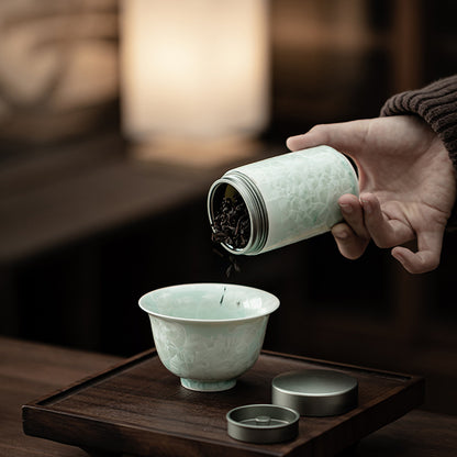 Gohobi Crystal Glazed Storage Jar 001