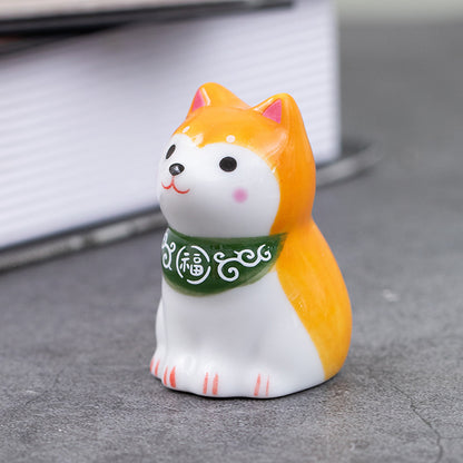 Gohobi Handmade Ceramic Shiba Inu Ornament