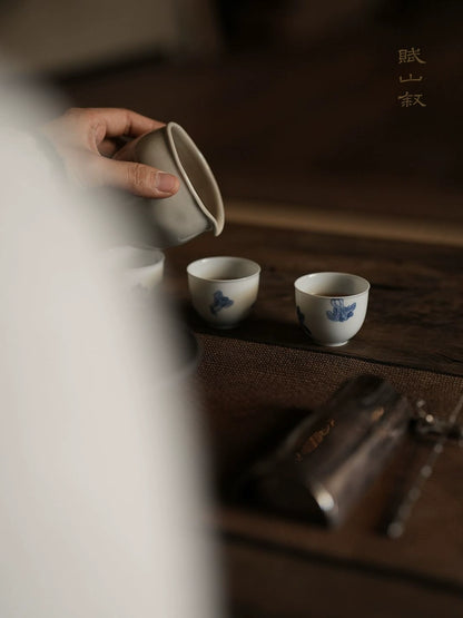 [賦山敘 x Gohobi] Blue and White "Cabbage" Small Tea Cup