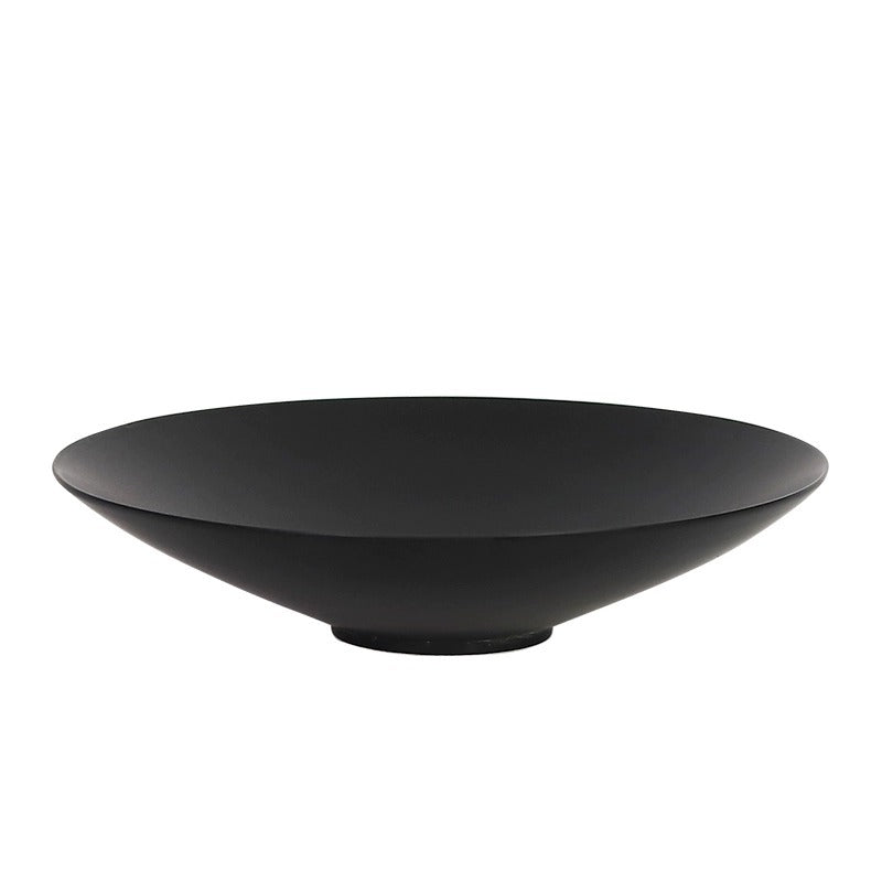 Gohobi Ikebana Ceramic Flower Bowl – Minimalist Flower Arrangement Water Plate