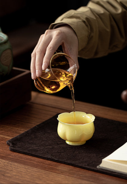 Gohobi Qinghuan Five-Colour Ceramic Teacup Gift Set
