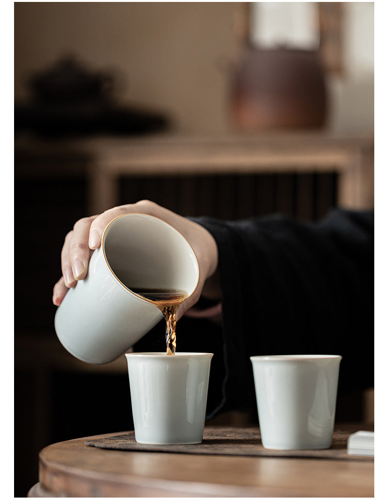 Gohobi Japanese Style Ice Grey and Green Tea Cup 002