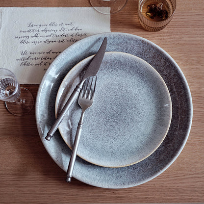 Gohobi Japanese-Style Ceramic Flat Plate