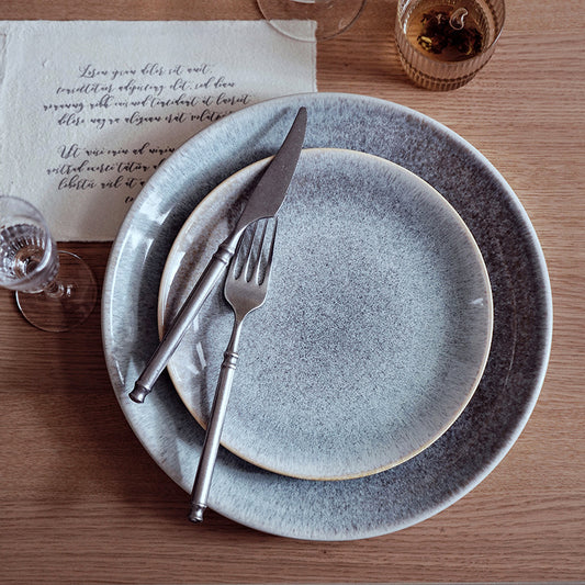 Gohobi Japanese-Style Ceramic Flat Plate