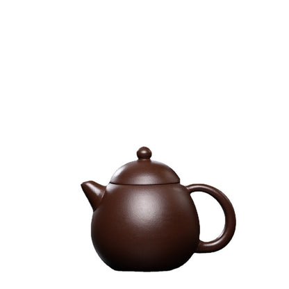 Gohobi Yixing Brown Clay Dragon Egg Teapot