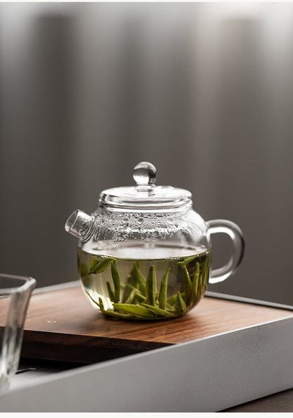 Gohobi Glass Small Teapot and Tray